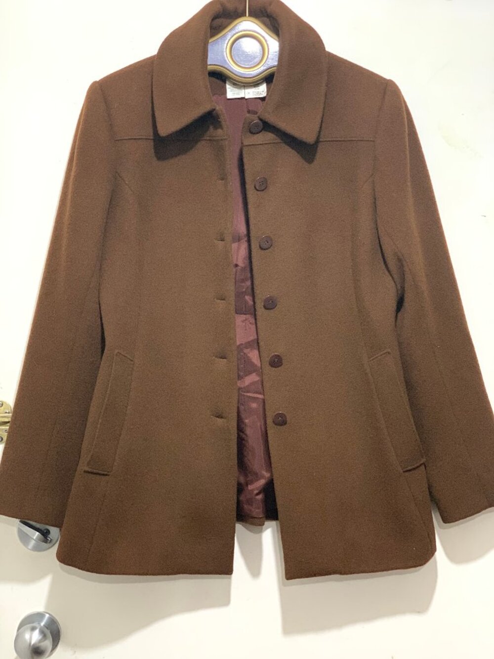 ALFA DECOR LIGHTWEIGHT WOOL TRENCH COATS SIZE S